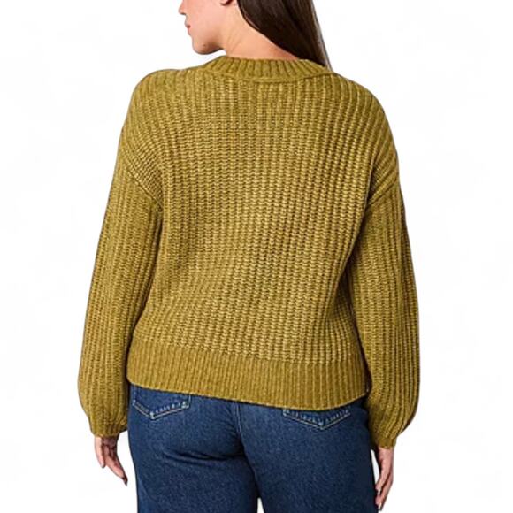 a.n.a green V Neck Long Sleeve Pullover Sweater NEW with tag fall cozy - Picture 8 of 11